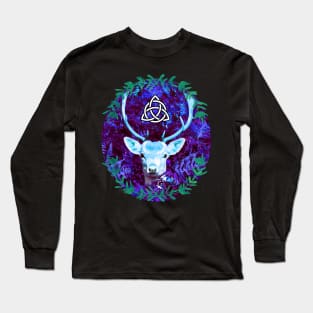 Magical Celtic Stag Long Sleeve T-Shirt